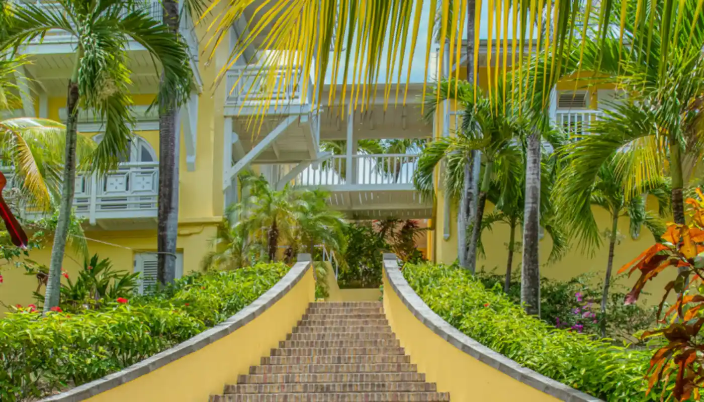 Yellow and white House